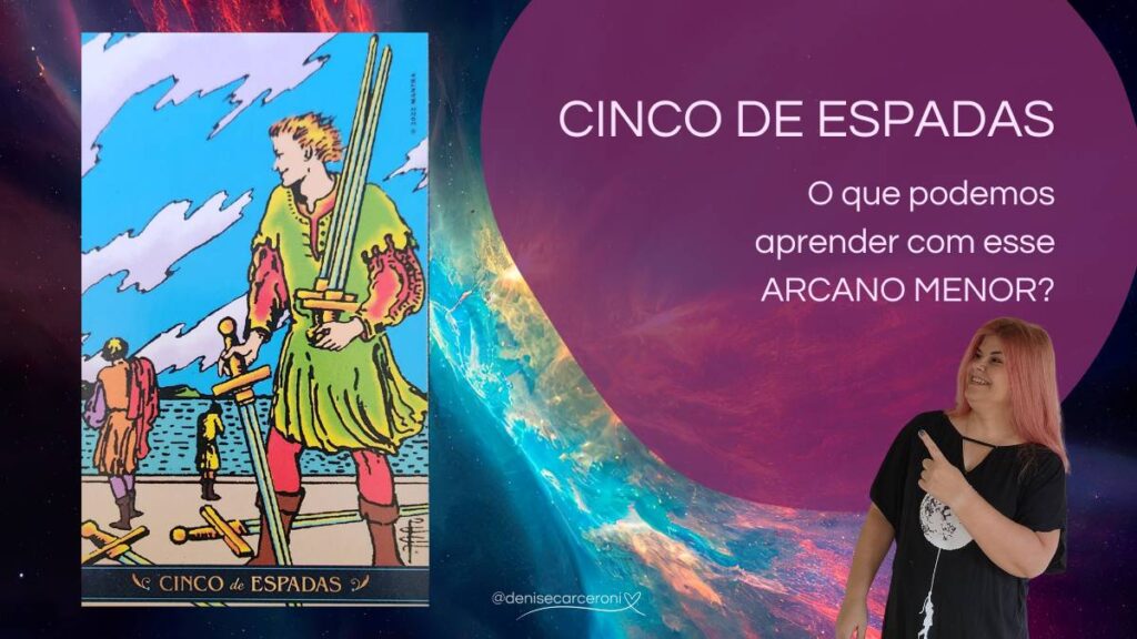 Cinco de Espadas Arcano Menor do Tarot