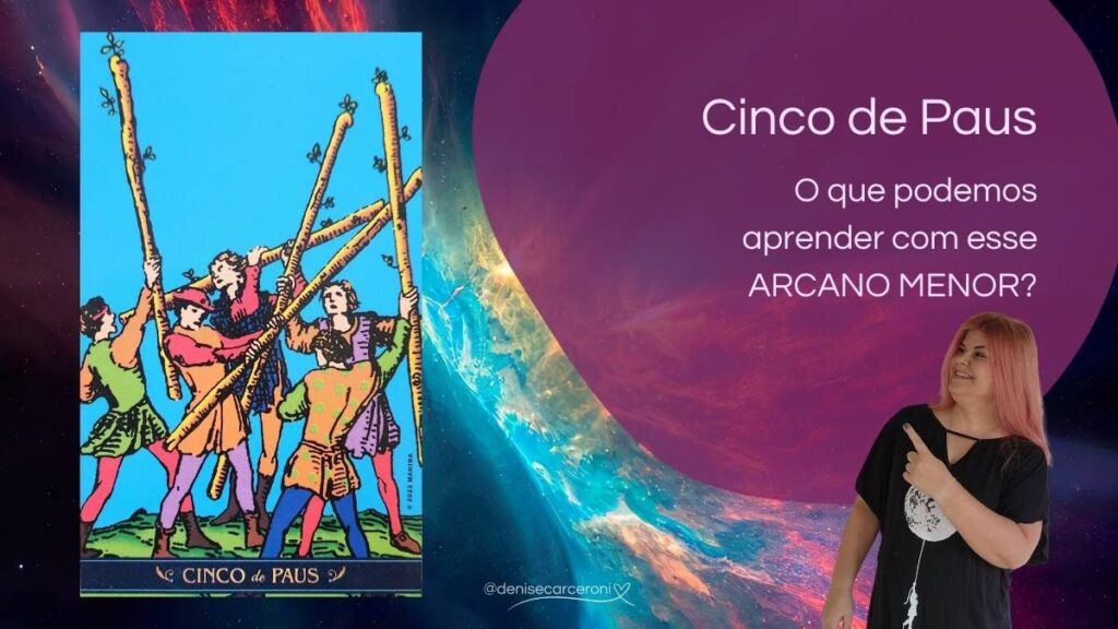 Cinco de paus arcano menor do tarot